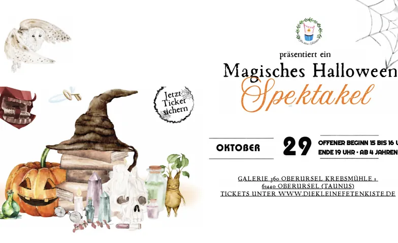 Magisches Halloween Spektakel für kleine Hexen und Zauberer