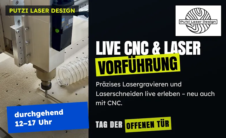 Live CNC & Laser Vorführung (Tag der offenen Tür im Q37)