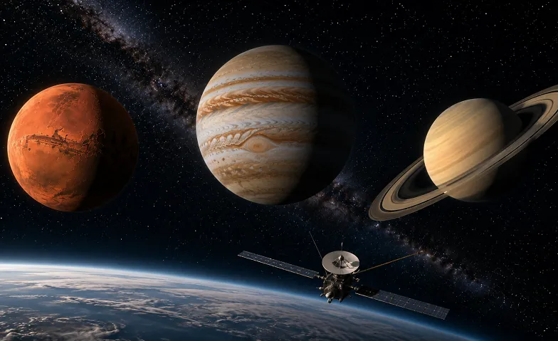 Herbstvorschau - Eine Reise zu Mars, Jupiter und Saturn