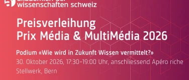 Event-Image for 'Preisverleihung Prix M&eacute;dia & MultiM&eacute;dia 2026'