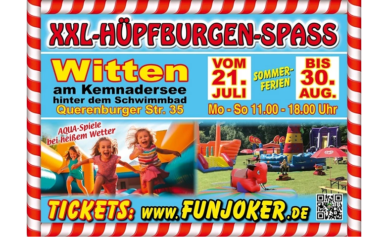FUN JOKER&lsquo;s XXL-H&Uuml;PFBURGEN-SPASS in Witten Tickets