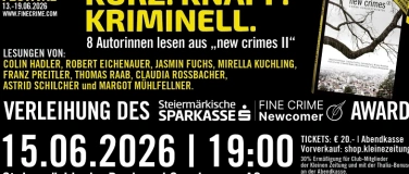 Event-Image for '&bdquo;STEIERM&Auml;RKISCHE SPARKASSE- FINE CRIME NEWCOMER AWARD&ldquo;'