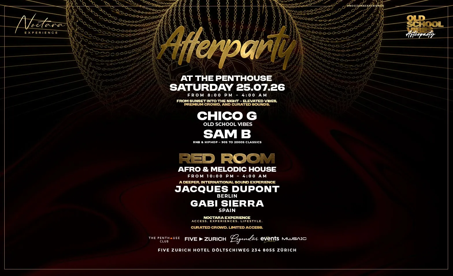 Event-Image for 'NOCTARA EXPERIENCE AFTERPARTY OLD SCHOOL VIBES'
