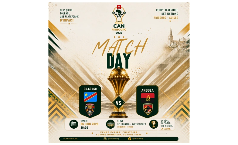 CAN Fribourg : Angola vs RD Congo - match d'ouverture Tickets