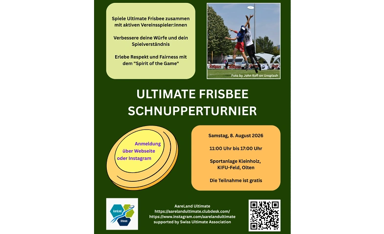 Ultimate Frisbee Schnupperturnier