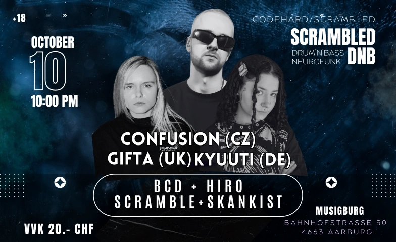 Scrambled DNB Musigburg, Bahnhofstrasse 50, 4663 Aarburg Tickets