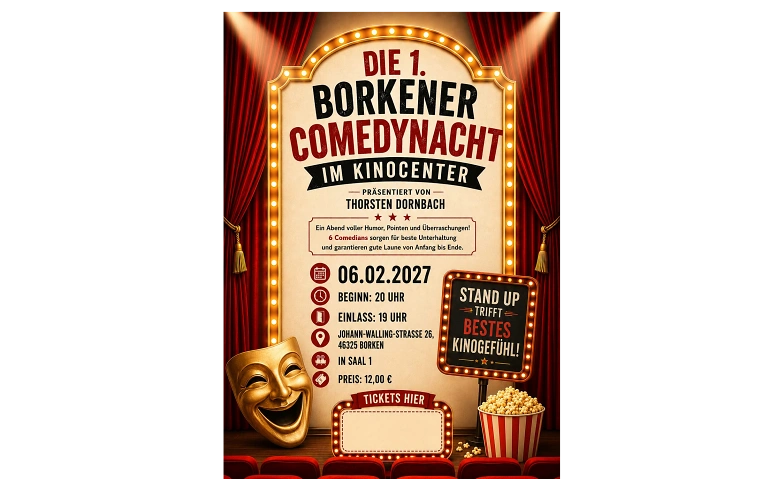 Die 1. Borkener Comedynacht, Comedy / Comedy & Kabarett, Kinocenter Borken