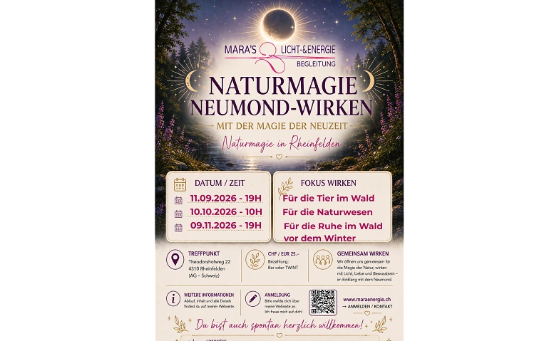Neumond-Wirken für die Natur mit Naturmagie
