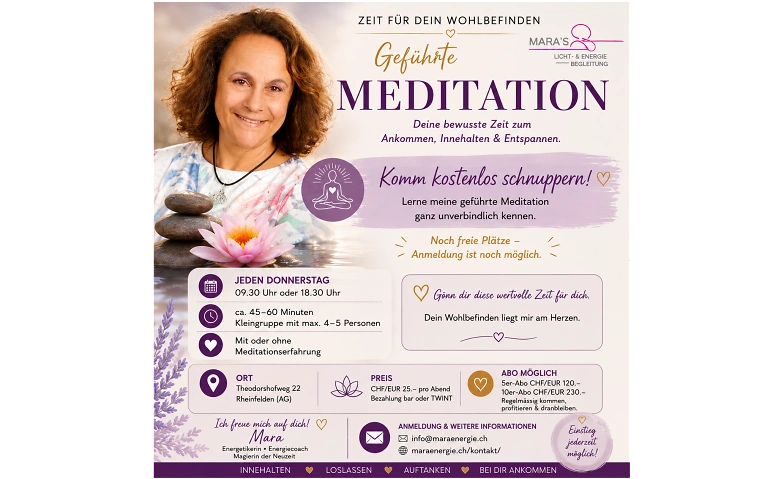 Geführte Meditation in Rheinfelden – Zeit für Dich