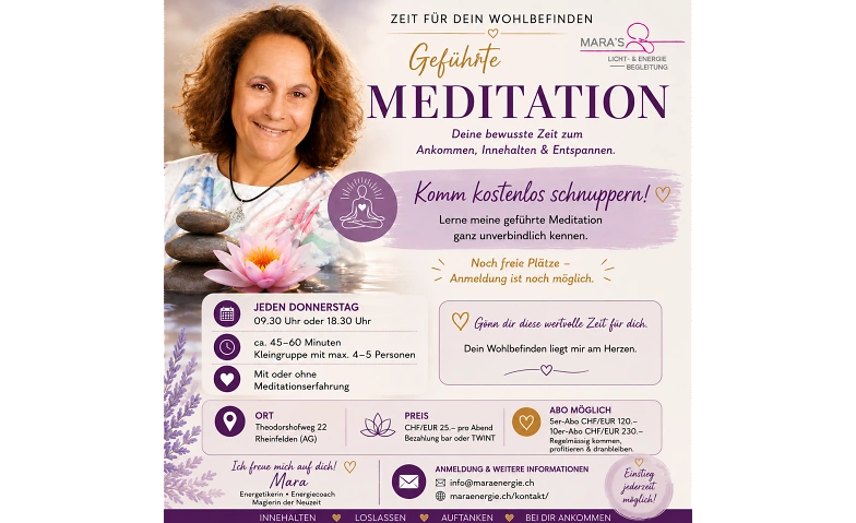 Geführte Meditation in Rheinfelden – Zeit für Dich