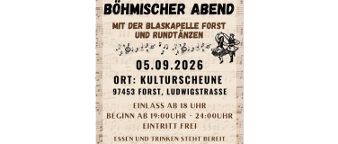 Event-Image for 'Fr&auml;nkisch B&ouml;hmischer Abend mit Rundt&auml;nzen'