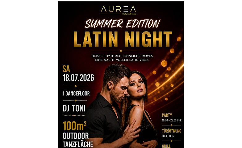 Salsa & Bachata Latin Night 18.7.26 Outdoor Special