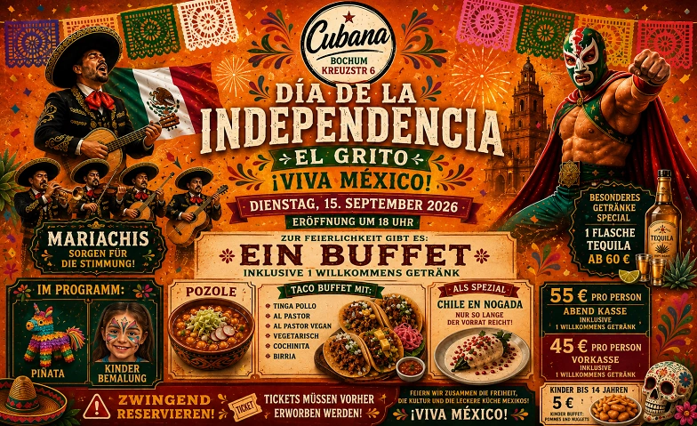 El Grito Mexikanische nacht