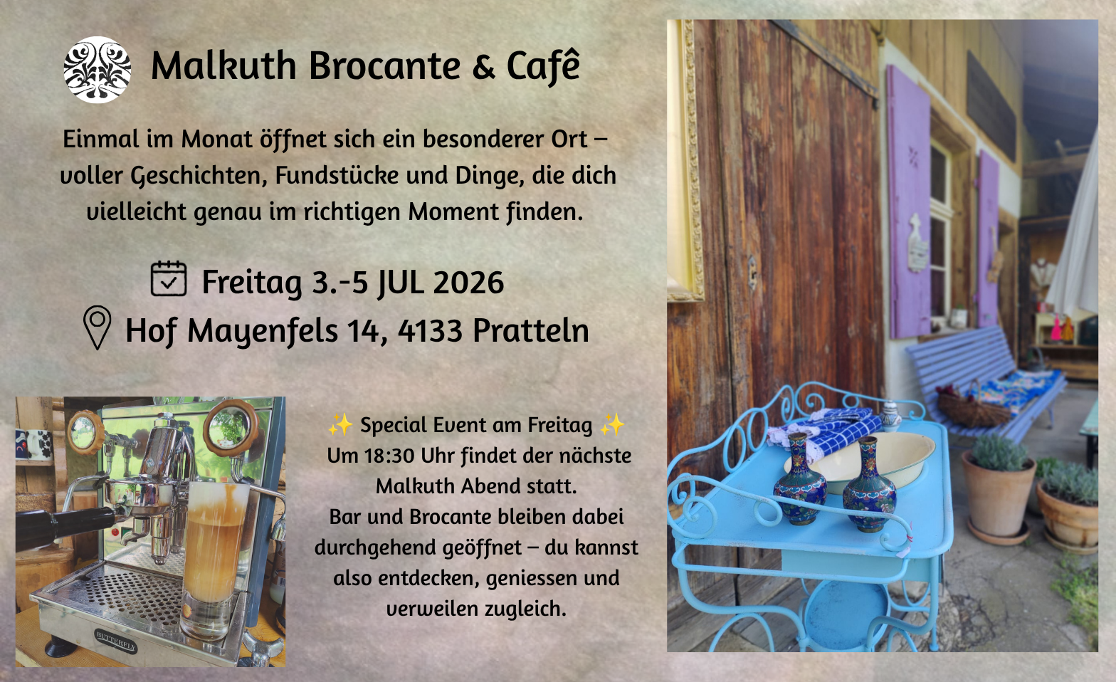 Event-Image for 'Malkuth - Brocante & Caf&eacute;'