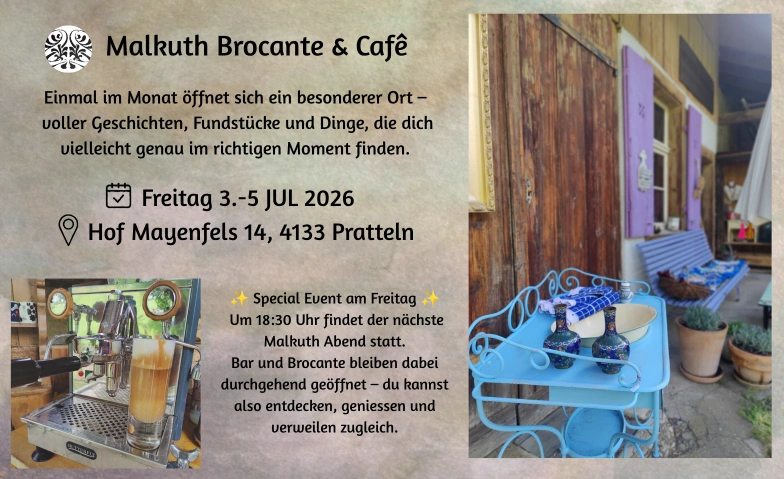 Malkuth - Brocante & Caf&eacute; Malkuth - Brocante & Caf&eacute; Tickets