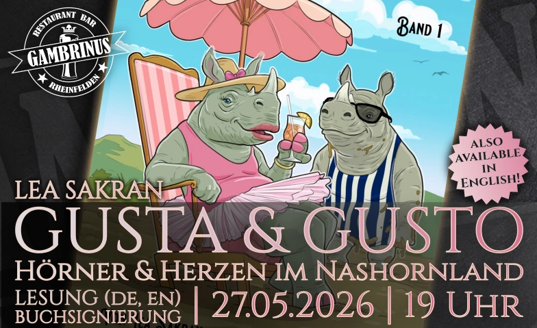 Lesung im Restaurant Gambrinus Restaurant Bar Gambrinus, Marktgasse 17, 4310 Rheinfelden Tickets