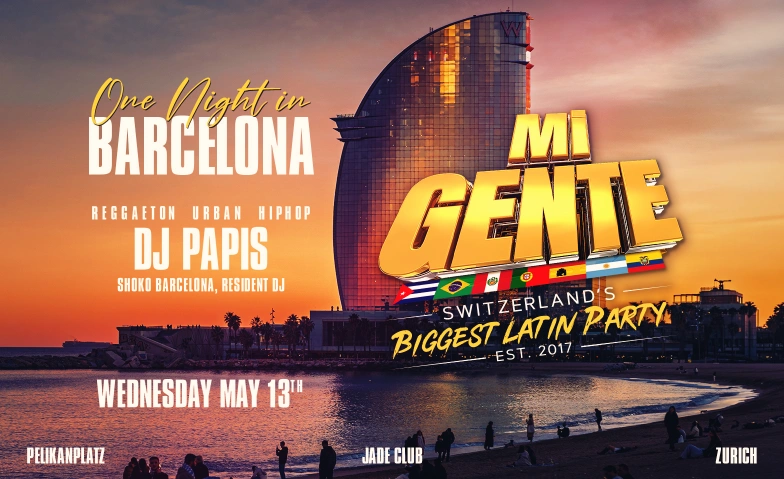 MI GENTE SPECIAL BARCELONA @JADE CLUB Z&Uuml;RICH Jade Club, Pelikanplatz null, 8001 Z&uuml;rich Tickets