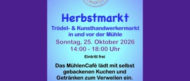 Event-Image for 'Herbstmarkt mit Kunsthandwerk & Tr&ouml;del'