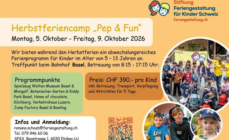 Herbstferiencamp „Pep & Fun“