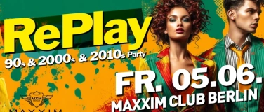 Event-Image for 'RePlay - Back to the 90s, 2000s & 2010s Party!'