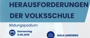 Event-Image for 'Bildungspodium - Herausforderungen der Volksschule'