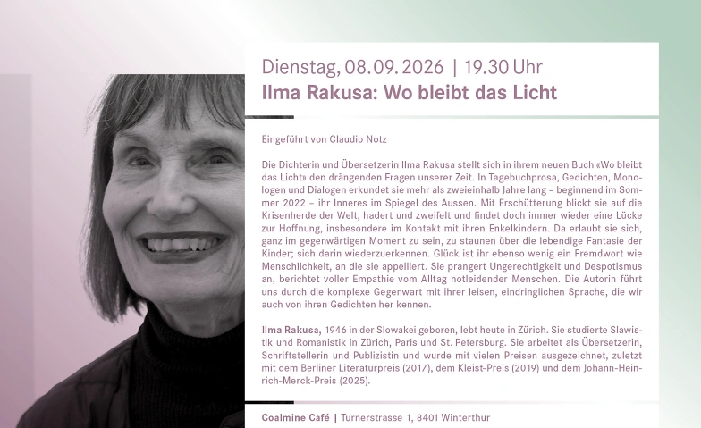 Ilma Rakusa: Wo bleibt das Licht