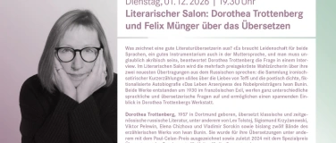 Event-Image for 'Literarischer Salon: Dorothea Trottenberg und Felix M&uuml;nger'