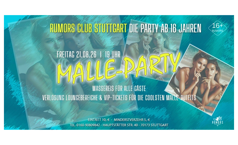 DIE PARTY ab 16 Jahren - Stuttgarts angesagteste 16er Party!