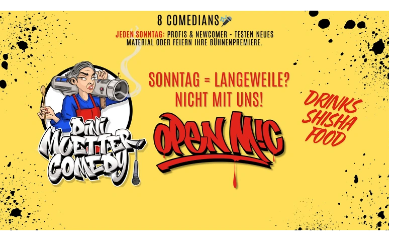 Event-Image for 'Jeden Sonntag: Dini Muetter Comedy - Open Mic'