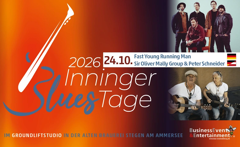 Inninger Blues Tage 2026 - Tag 4 von 4, Concerts / Jazz & Blues, Groundlift Studio Alte Brauerei Stegen