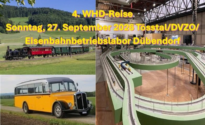 4. WHD-Reise. Im Postauto vom Weinland ins EBL Dübendorf