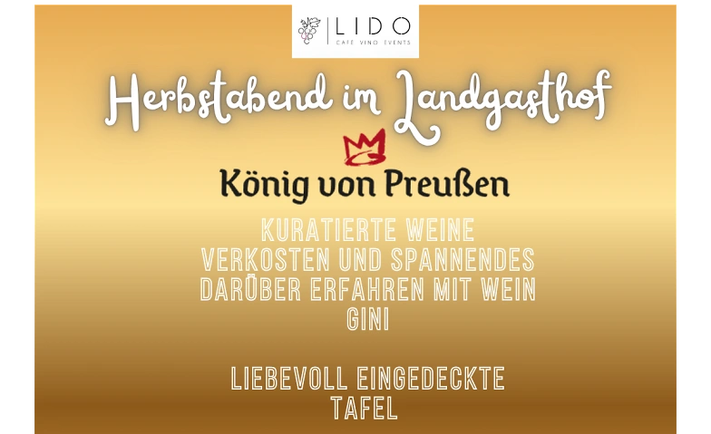 Herbstlicher Genussabend im König von Preußen