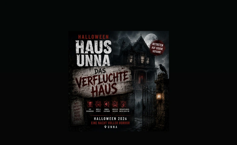 Event-Image for 'Halloween Haus Unna &ndash; Das verfluchte Haus'