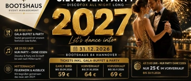 Event-Image for 'BIG SILVESTER PARTY 2026/2027 &ndash; BOOTSHAUS 84'