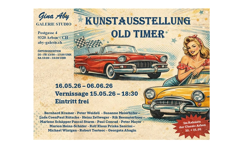 Event-Image for 'Kunstausstellung OLD TIMER &ndash;Kunst trifft Vintage‑Faszination'