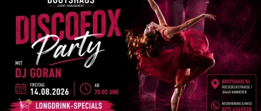 Event-Image for 'DISCOFOX PARTY BOOTSHAUS'