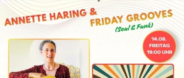 Event-Image for 'Annette Haring & danach Friday Grooves (Kultursommer)'