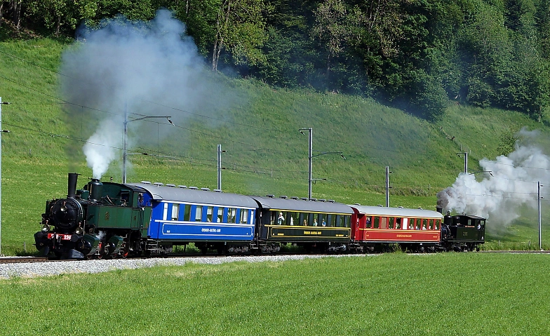 Dampffahrt an den Eisenbahntagen Balsthal