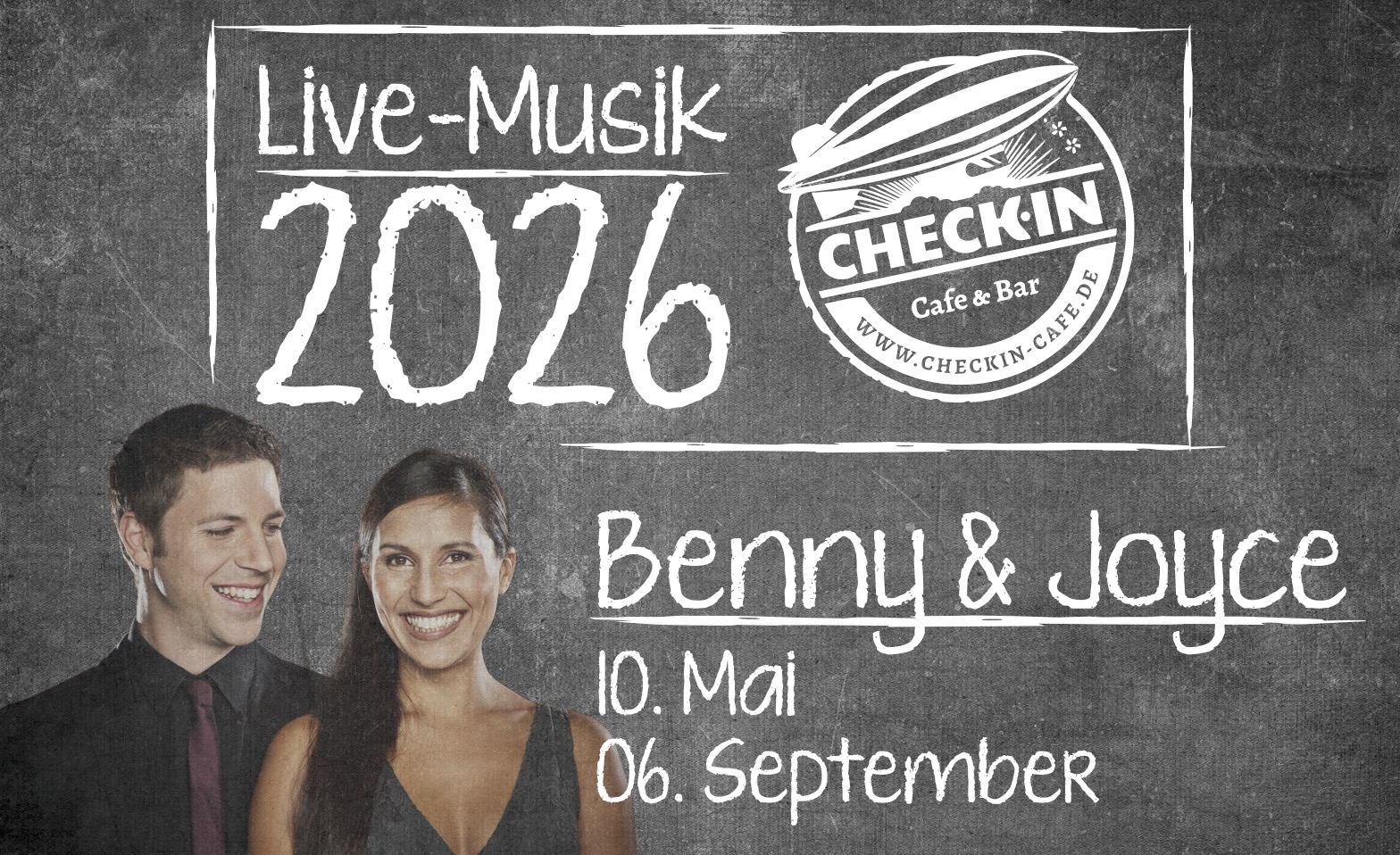 Check In Live Musik 2026 Benny &amp; Joyce Billets