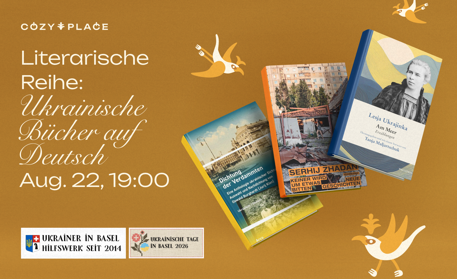 Literarische Reihe:  Ukrainische Bücher auf Deutsch