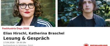 Event-Image for 'Elias Hirschl, Katherina Braschel &ndash; Lesung & Gespr&auml;ch'