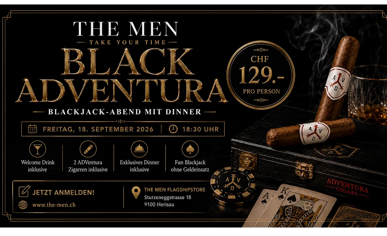 BLACK ADVENTURA Fun Blackjack, Dinner & Cigars