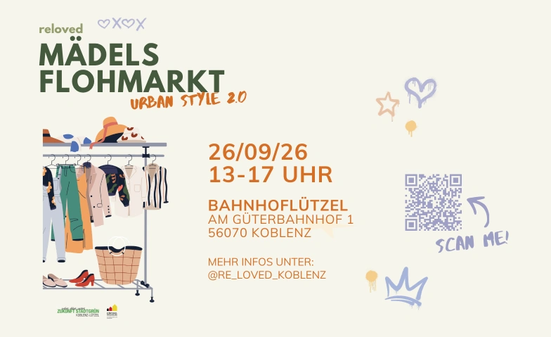 RELOVED - M&auml;deslflohmarkt Bahnhof L&uuml;tzel, Am G&uuml;terbahnhof 1, 56070 Koblenz Tickets
