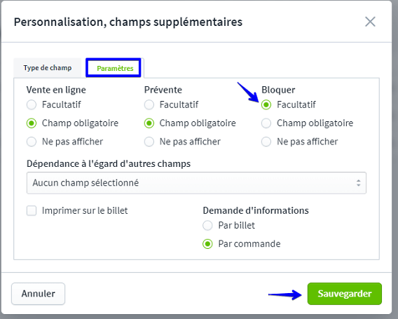 Bloquer une grande quantit&eacute; de billets VI