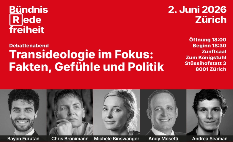 Transideologie im Fokus: Fakten Gef&uuml;hle und Politik Zunft zur Schneidern, Restaurant Zum K&ouml;nigsstuhl, Zunftsaal, St&uuml;ssihofstatt 3, 8001 Z&uuml;rich Tickets