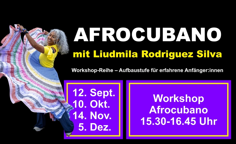 AFROCUBANO – Aufbaustufe für erfahrene Anfänger am 10.10.