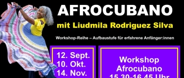 Event-Image for 'AFROCUBANO &ndash; Aufbaustufe f&uuml;r erfahrene Anf&auml;nger am 12.09.'