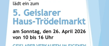 Event-Image for '5. Geislarer Haus-Tr&ouml;delmarkt am 26. April 2026'