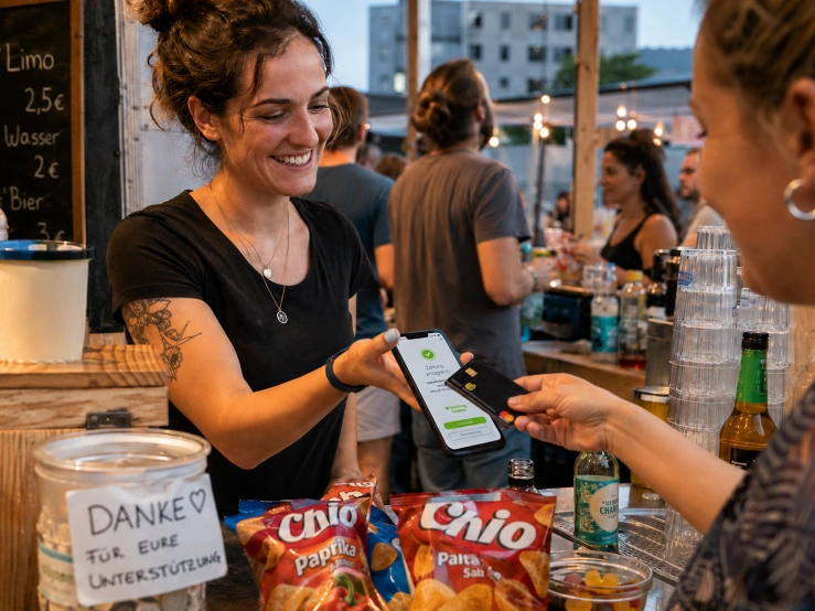 Cashless auf dem Flohmarkt