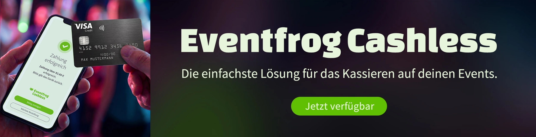 Cashless ist jetzt verfügbar